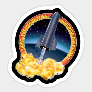 Starship Blastoff Sticker